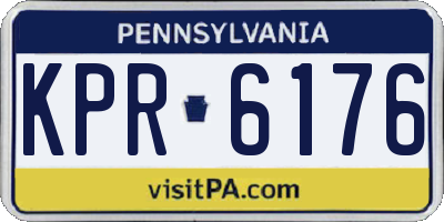 PA license plate KPR6176