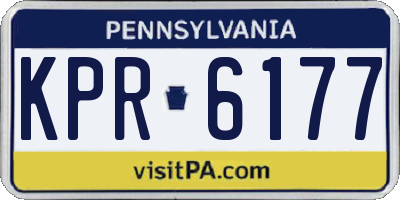 PA license plate KPR6177