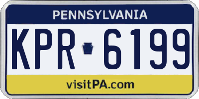 PA license plate KPR6199