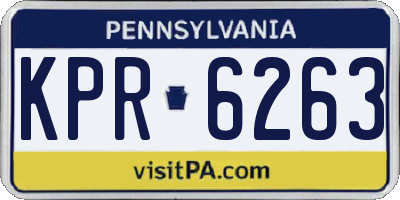 PA license plate KPR6263
