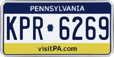 PA license plate KPR6269