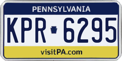 PA license plate KPR6295