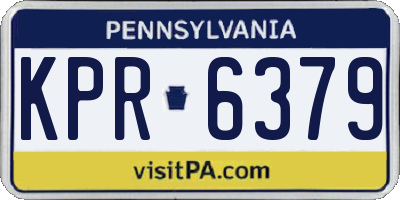 PA license plate KPR6379