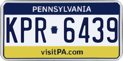 PA license plate KPR6439