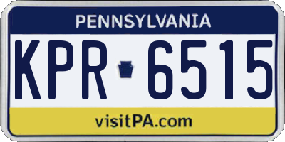 PA license plate KPR6515
