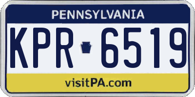 PA license plate KPR6519