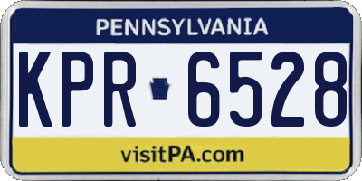 PA license plate KPR6528