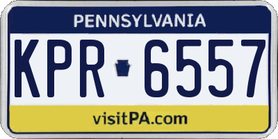 PA license plate KPR6557
