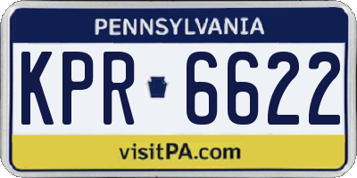 PA license plate KPR6622