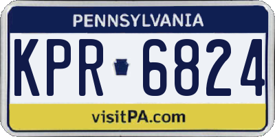 PA license plate KPR6824