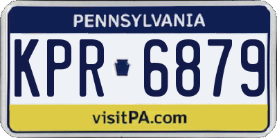 PA license plate KPR6879