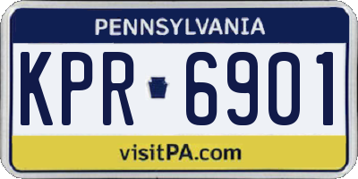 PA license plate KPR6901