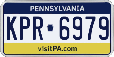 PA license plate KPR6979