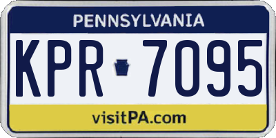 PA license plate KPR7095