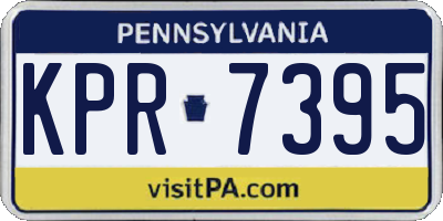 PA license plate KPR7395