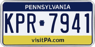 PA license plate KPR7941