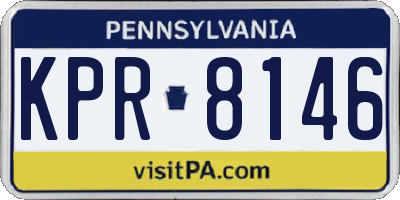 PA license plate KPR8146