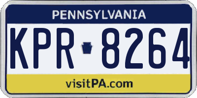 PA license plate KPR8264