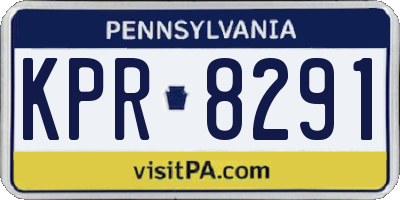 PA license plate KPR8291