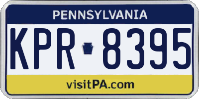 PA license plate KPR8395