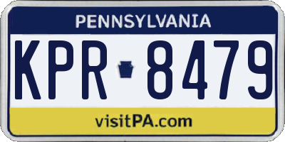 PA license plate KPR8479