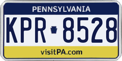 PA license plate KPR8528