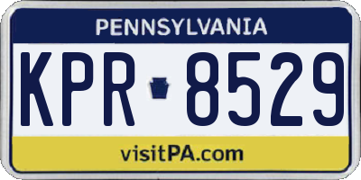 PA license plate KPR8529