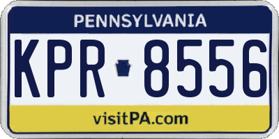 PA license plate KPR8556
