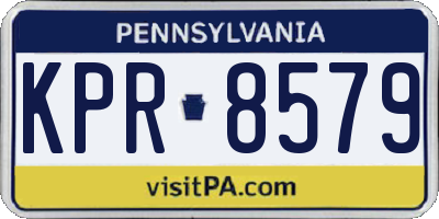 PA license plate KPR8579