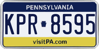 PA license plate KPR8595