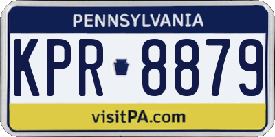 PA license plate KPR8879