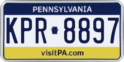PA license plate KPR8897