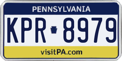 PA license plate KPR8979