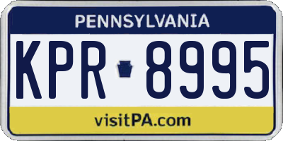 PA license plate KPR8995