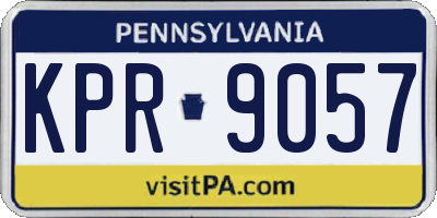 PA license plate KPR9057