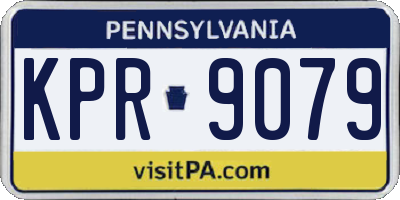 PA license plate KPR9079