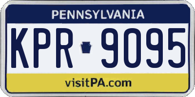 PA license plate KPR9095