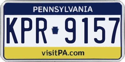 PA license plate KPR9157