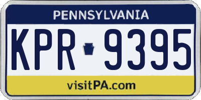PA license plate KPR9395