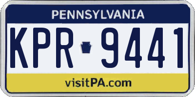 PA license plate KPR9441