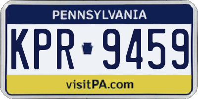PA license plate KPR9459