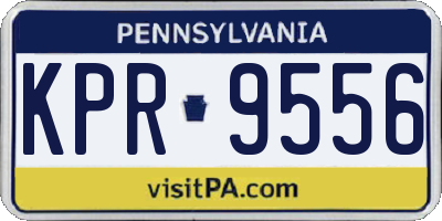 PA license plate KPR9556