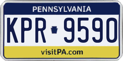 PA license plate KPR9590