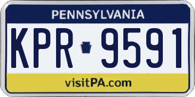 PA license plate KPR9591