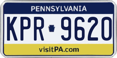PA license plate KPR9620