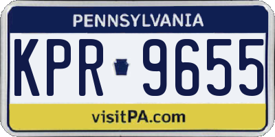 PA license plate KPR9655
