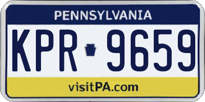 PA license plate KPR9659