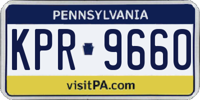 PA license plate KPR9660
