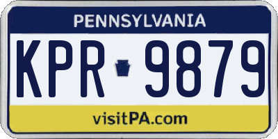 PA license plate KPR9879