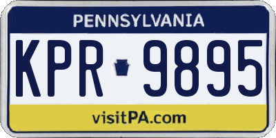 PA license plate KPR9895
